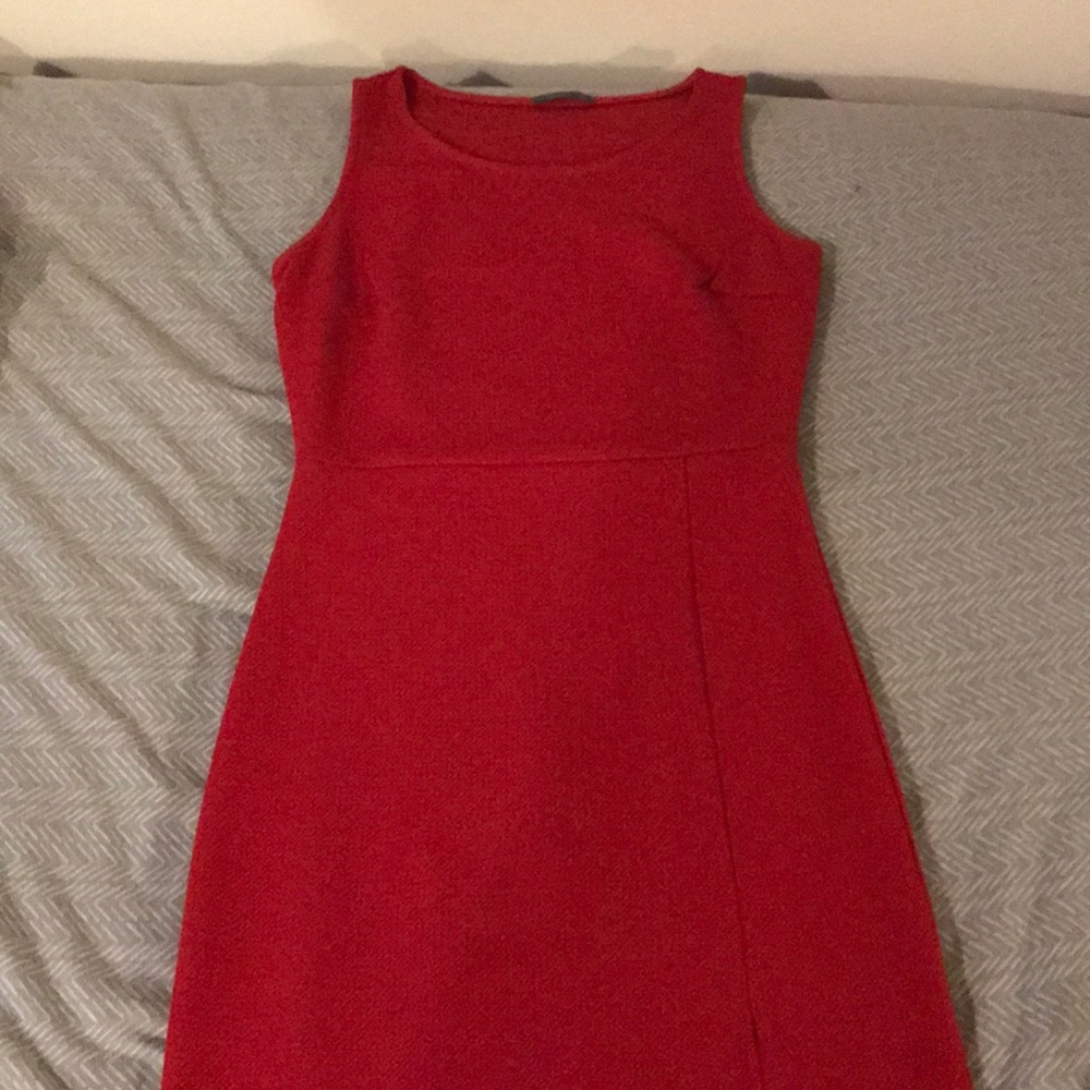 Body con dress with slit